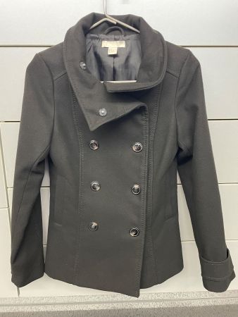 warmer Kurzer Mantel / Jacke H&M schwarz Gr. 36