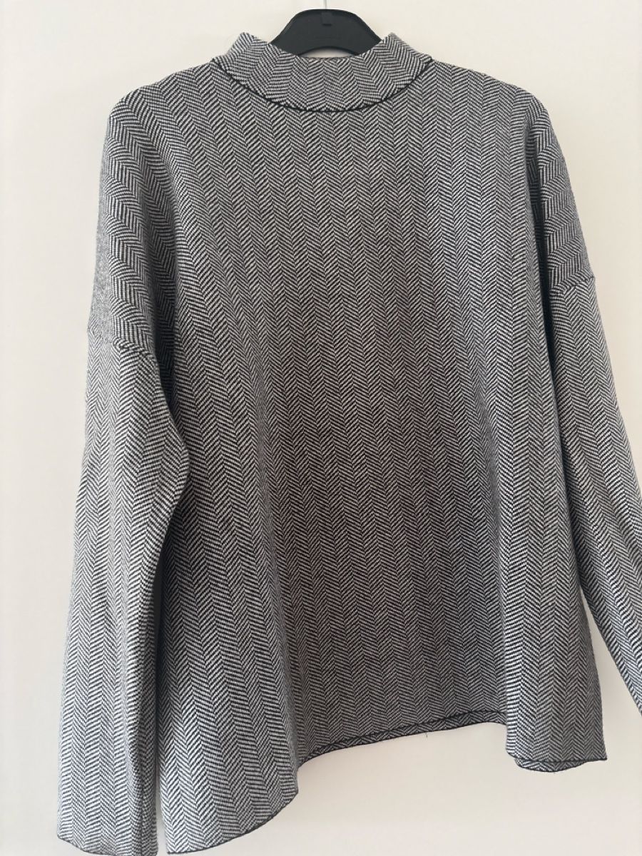 Maglioni & Felpe: Pullover katestorm schwarz weiss Fischgrät Grösse L – Usato da Sirnach venduto da khe_q88w