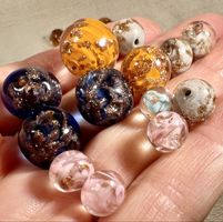 Lot 41 perles SOMMERSO Murano, mix couleurs, vintage 50s