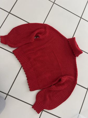 Vila Strickpullover Rot, Grösse L, Kuschelig für den Winter!