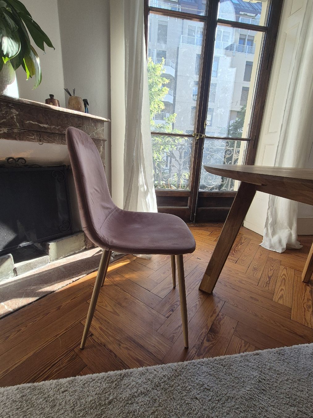 Sedie: 2 chaises en velours rose – Usato da Genève venduto da cor_g6pf 2