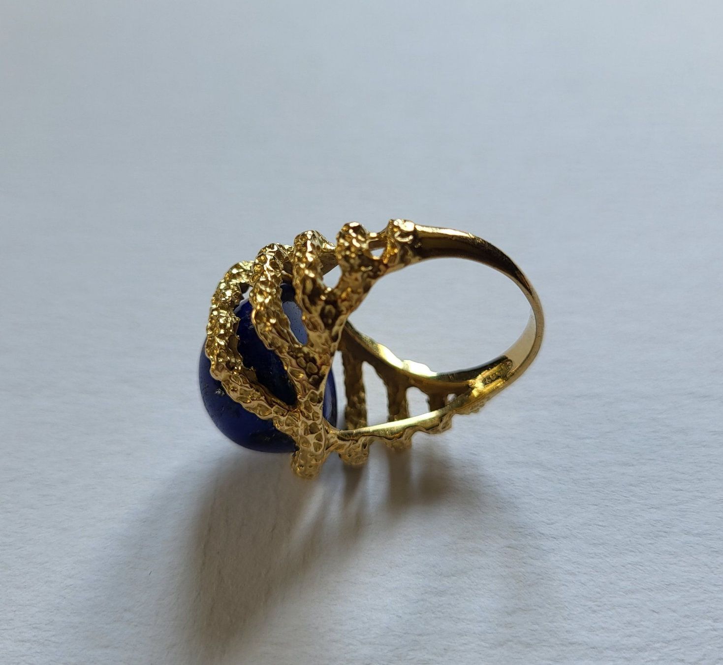 Ringe: 18 Karat 750 Massiv Gold Ring Mit Lapislazuli – Gebraucht aus Wald ZH von Aniade 6