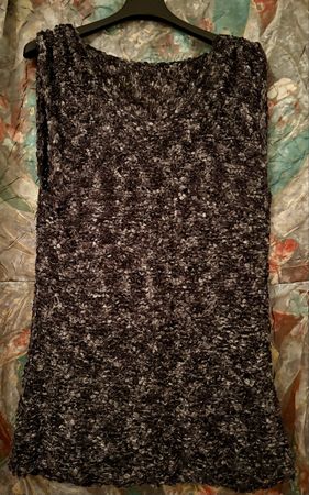 Elegantes Top, grau, Grösse L, ideal für die Festtage!