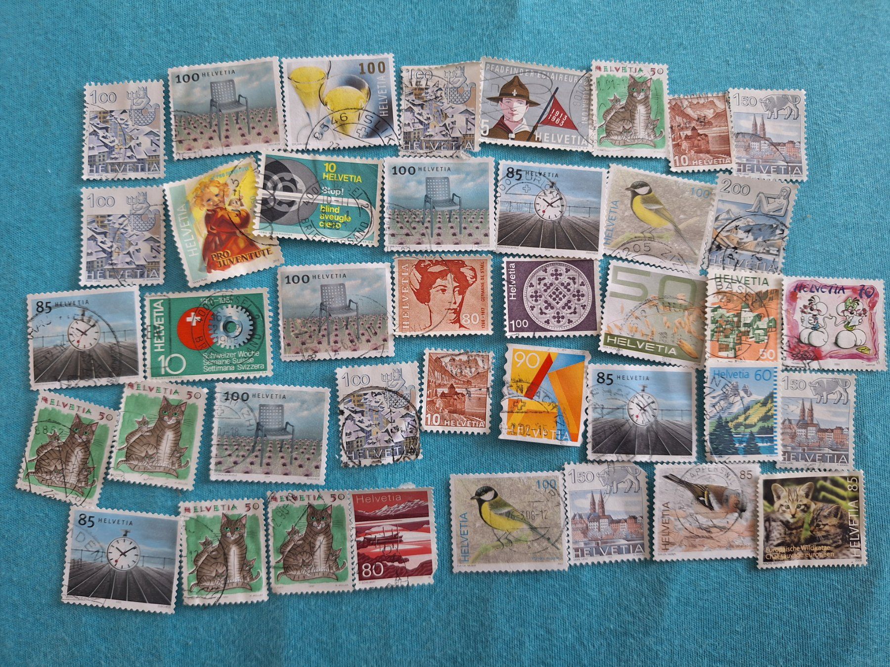 Tutti i francobolli: Briefmarken Sammlung, Schweiz, viele Sujets – Usato da Volketswil venduto da nibin99 4