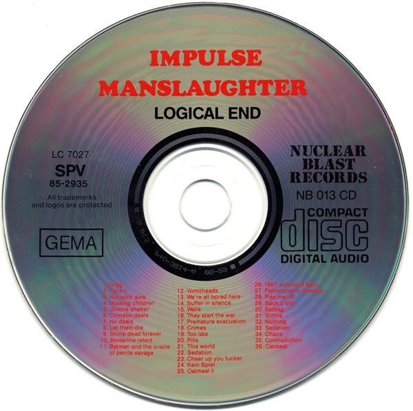 CD: Impulse Manslaughter – Logical End – Usato da Gingins venduto da Demonseed 2