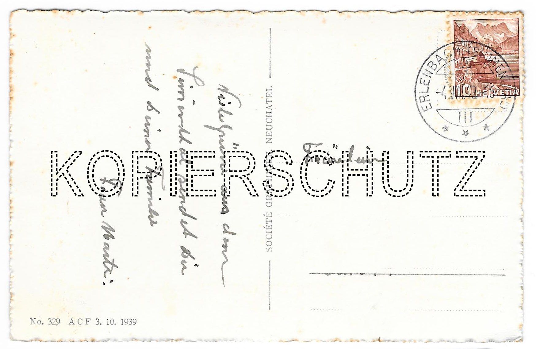 Cartoline postali: Postkarte, Erlenbach (Simmental) – Usato da Lausanne venduto da jag_sj6f 1