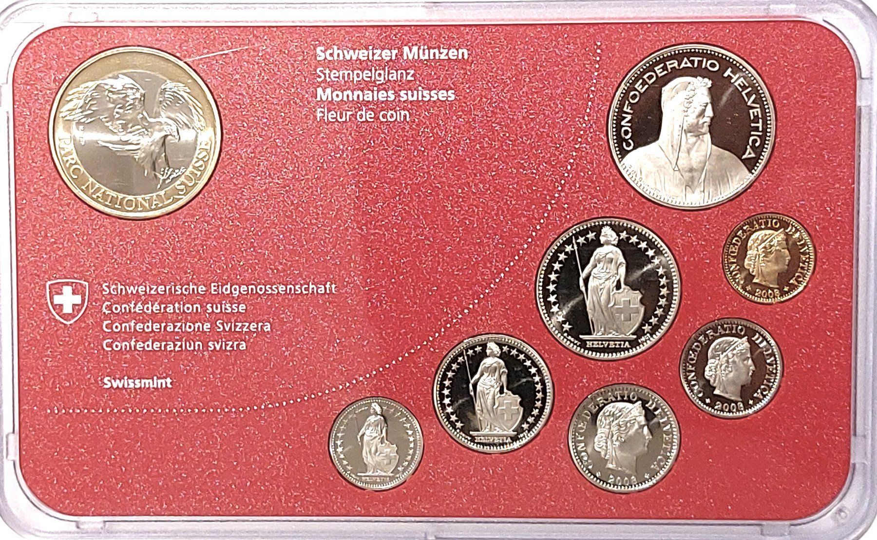 Tutti le monete: Münzsatz Schweiz 2008 stgl. – Nuovo (secondo la descrizione) da Arch venduto da coinsandmore 3