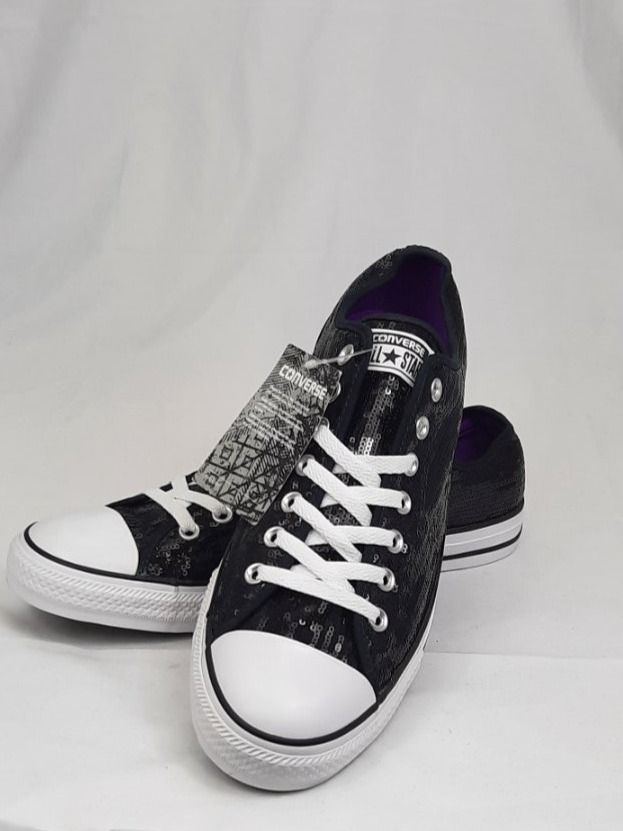 Converse Scarpe da uomo: CONVERSE All Star Low Sneaker Pailletten schwarz Gr. 45 – Nuovo e nell'imballaggio originale da Seuzach venduto da VT-Collections1 6