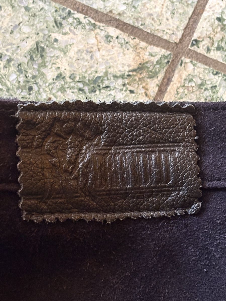 Pantaloni: Schwarze Wildlederhose Vintage – Nuovo (secondo la descrizione) da Obermumpf venduto da davetattoo 2