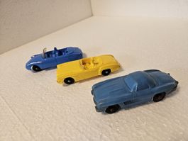 3 Spielzeugautos vintage