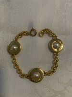 Faux pearl Celine bracelet 