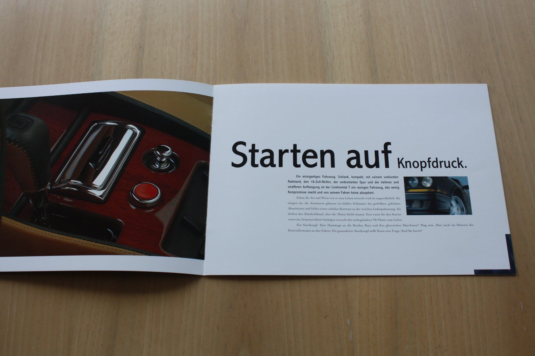 Bentley Documenti: Bentley Continental T Prospekt 1996 Deutsch – Usato da Wikon venduto da erwin400 1