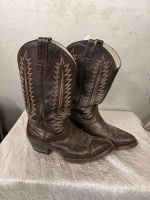 Cowboy Boots Leder Dunkelbraun Grösse 43-44 gebraucht
