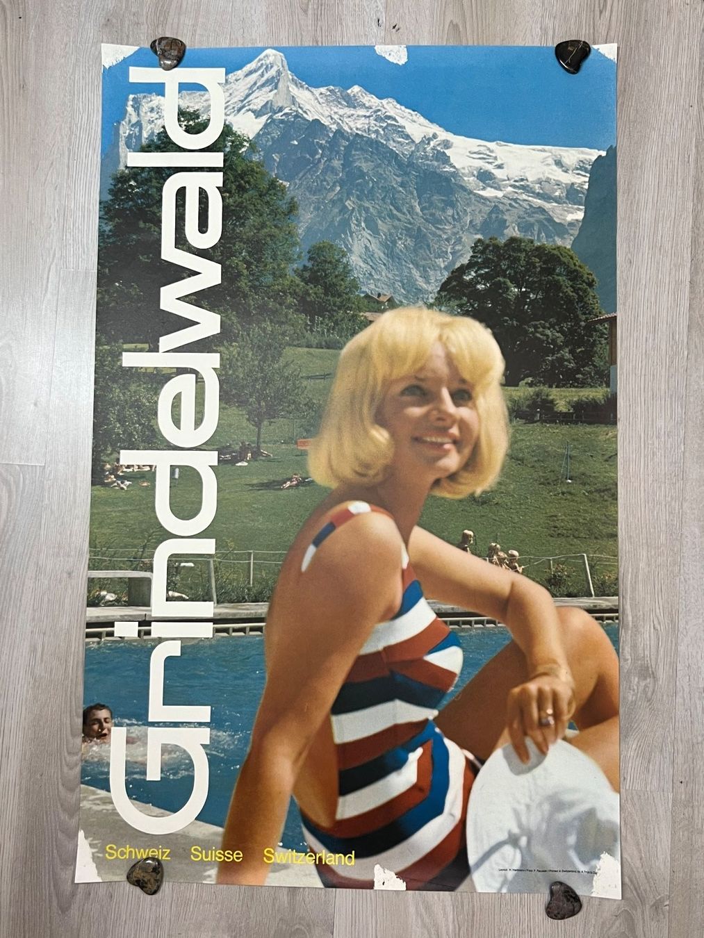 Poster & Bilder: Poster Original Grindelwald 1971 von Hans Hartmann – Gebraucht aus Vaduz von Unikate-Markt