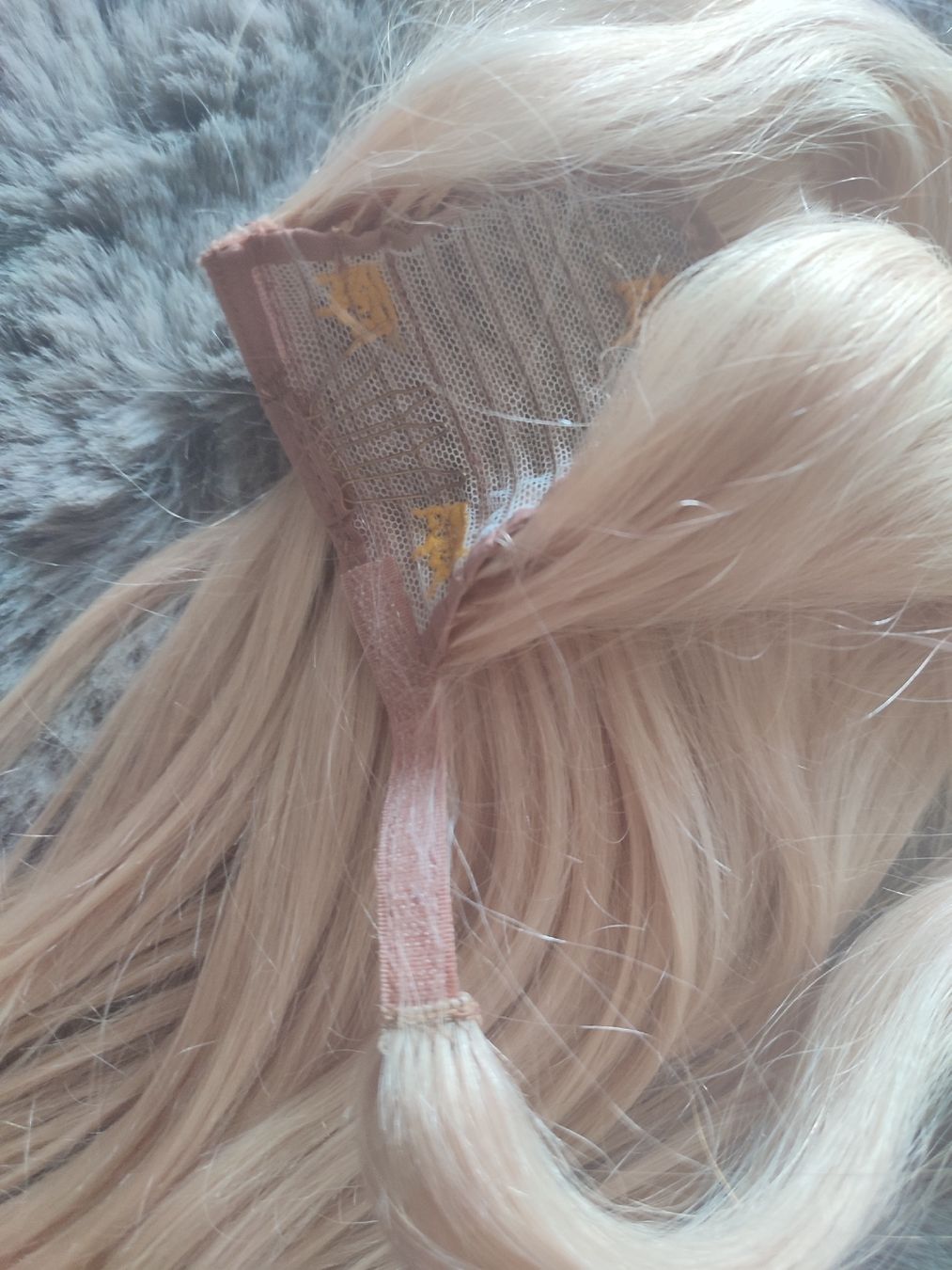 Accessoires pour cheveux: Echthaar Pferdeschwanz blond Extensions 45 cm – Neuf (Voir description) à Waltenschwil par Bodensee84 1