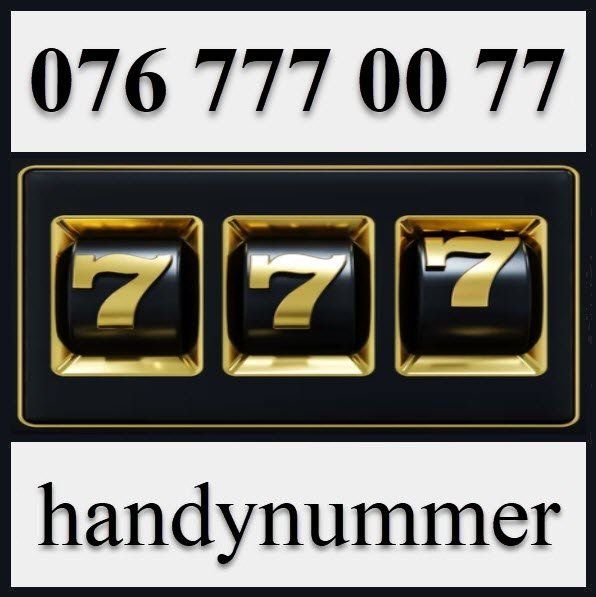 Carte prepagate: Handynummer, Telefonnummer, Natelnummer, 076 777 00 77 – Nuovo (secondo la descrizione) da Winterthur venduto da handynummerch