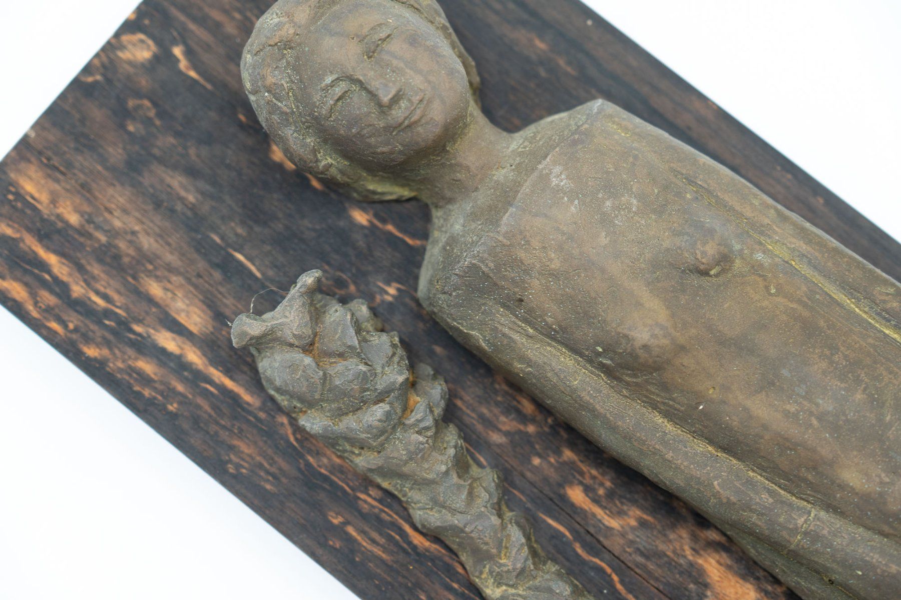 Sculture & Statue: Bronzerelief auf Holz - monogrammiert - Ref. 07/55 – Usato da Au ZH venduto da BrockiAu 3