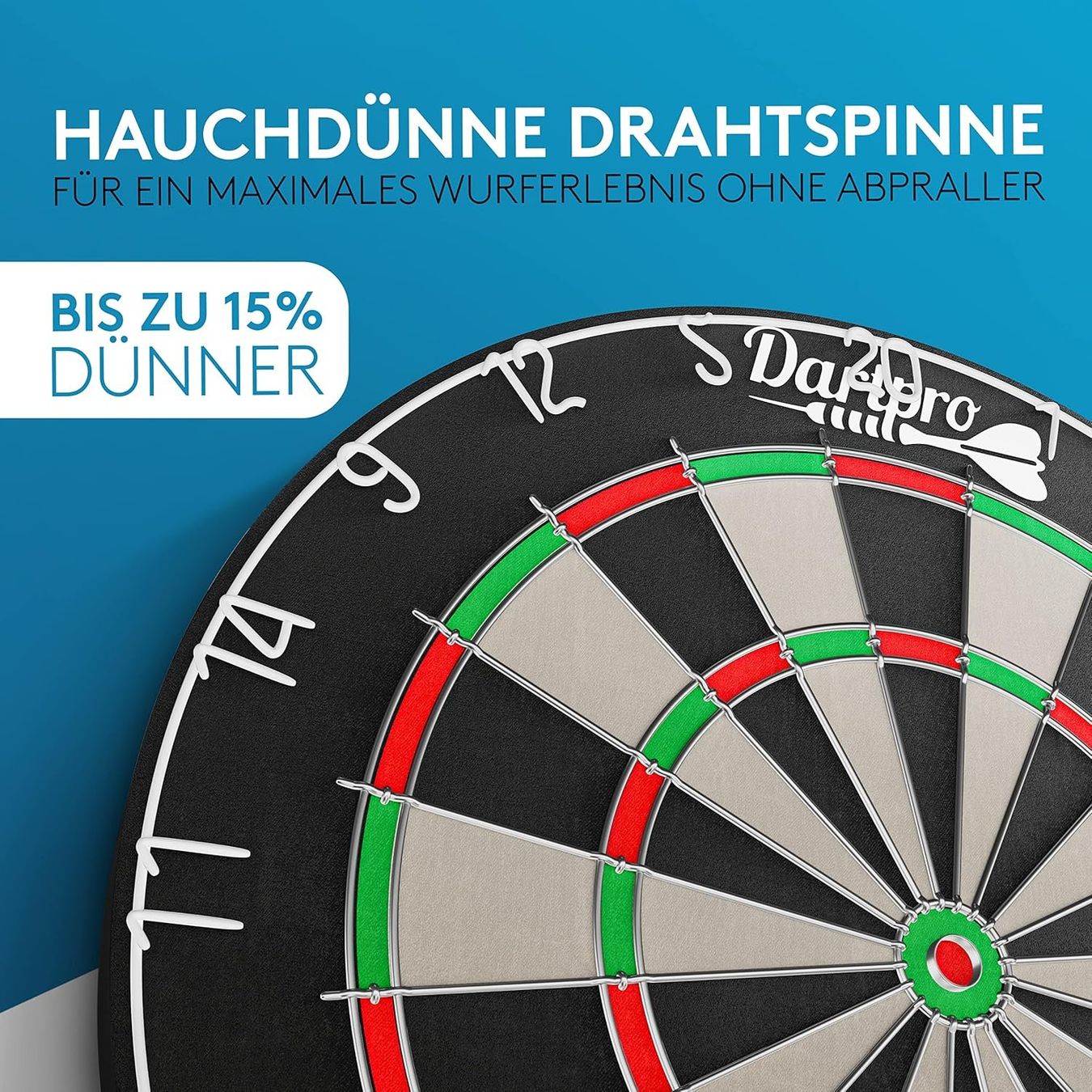 Tiro con l'arco: DartPro - DAS ORIGINAL - Dartscheibe mit Pfeilen – Nuovo e nell'imballaggio originale da Nuglar venduto da SaleRitter 3