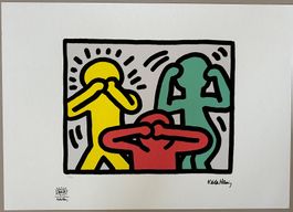 Keith Haring:  Nichts sehen, hören, sagen, POP Art 31/150