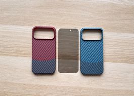 Coque iPhone 17 Pro Max Fibre Carbone Rigide + Privacy