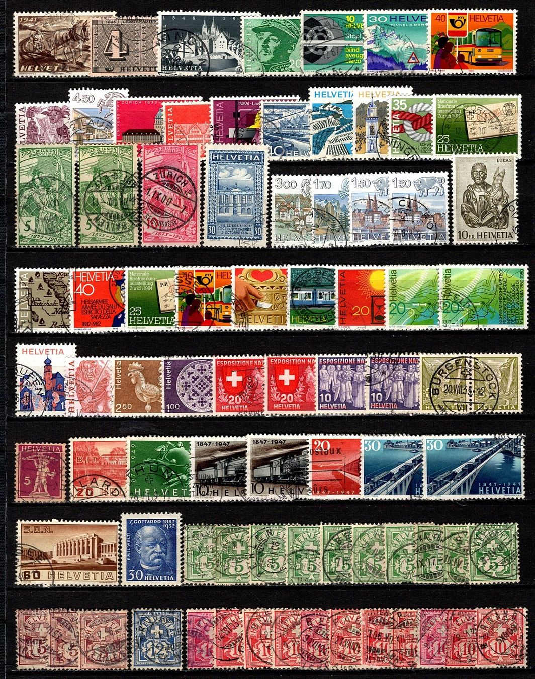 Tutti i francobolli: Sammlung Schweiz (837) – Usato da Burgdorf venduto da blinky01 1