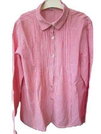 ca. 140 BENETTON leichte Streifen Bluse ACHSEL -->38cm L49cm
