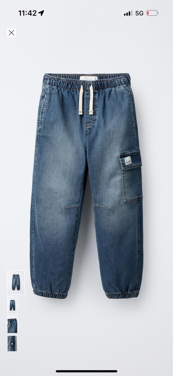 Hosen: Coole Zara Jeans-Hose mit Cargo-Tasche, Neu – Neu (gemäss Beschreibung) aus Flims Dorf von Specials 4