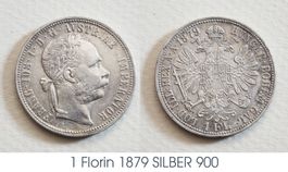 1 Florin 1879 Silber 900