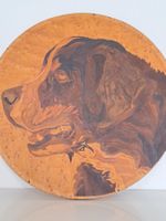 Intarsie1950 Berner Sennenhund KBS Sieger Bild Holz Sign