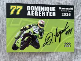 Dominique Aegerter Original Autogramm