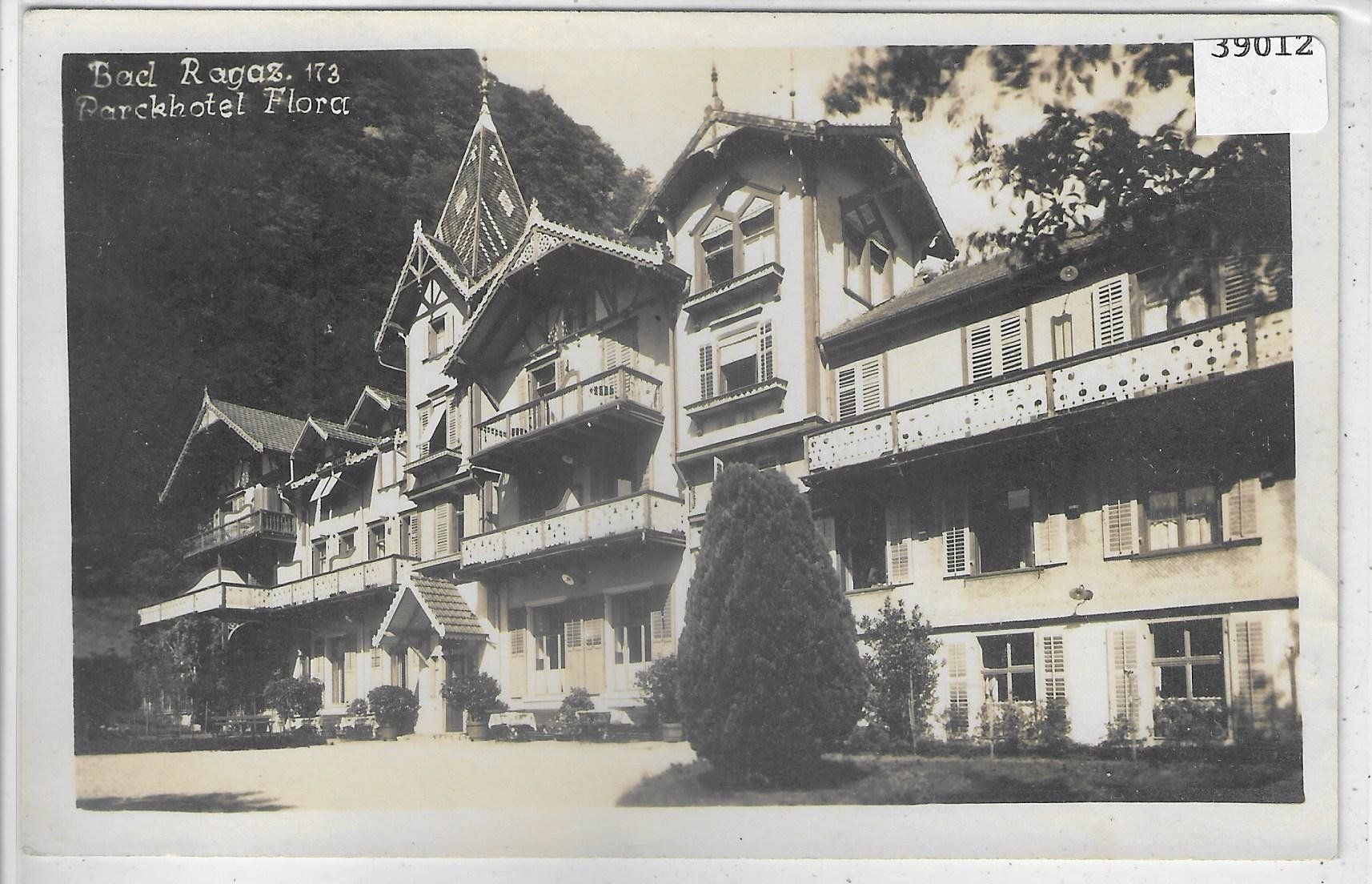 Ansichtskarten: Bad Ragaz - Parkhotel Flora – Gebraucht aus Ettingen von Kartenplanet