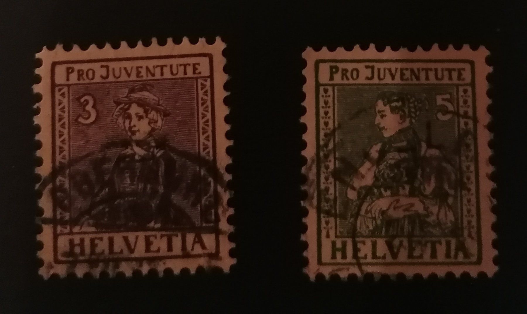 Tutti i francobolli: Pro Juventute Nr. 7 , 8 – Usato da Messen venduto da renklever