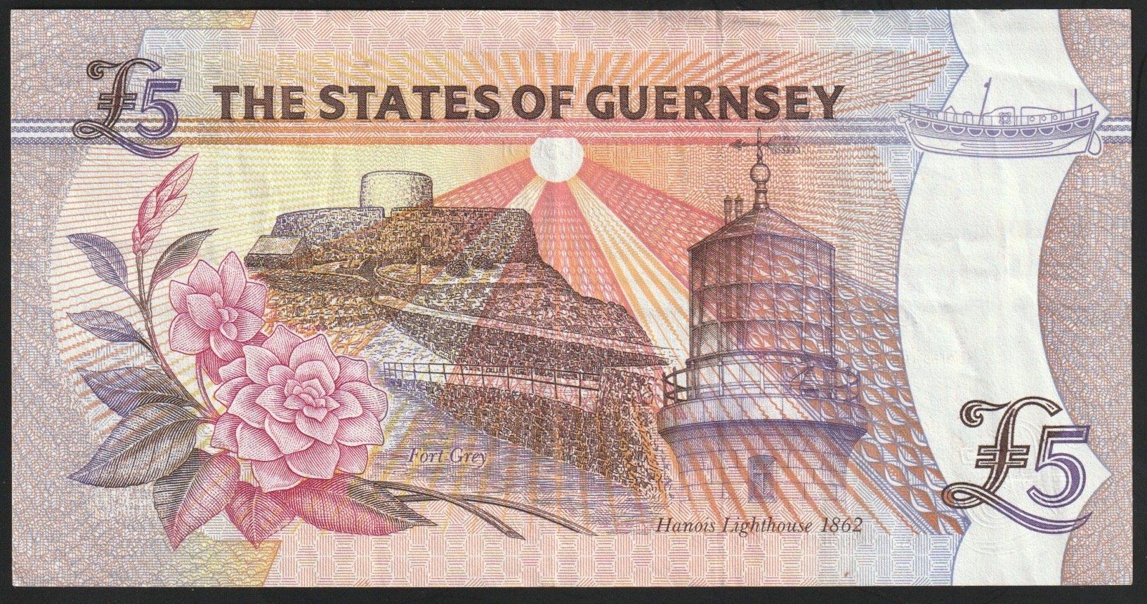 Banknoten: Guernsey 5 Pounds 1996 – Gebraucht aus Brugg AG von banknoten_muesli 1