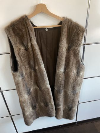 Echtpelz Weste aus Nerz Gr. M, Braun - Winter Angebot!
