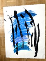 Top Abstrakt mit Acryl bemalt sig. HEGGLIN 85