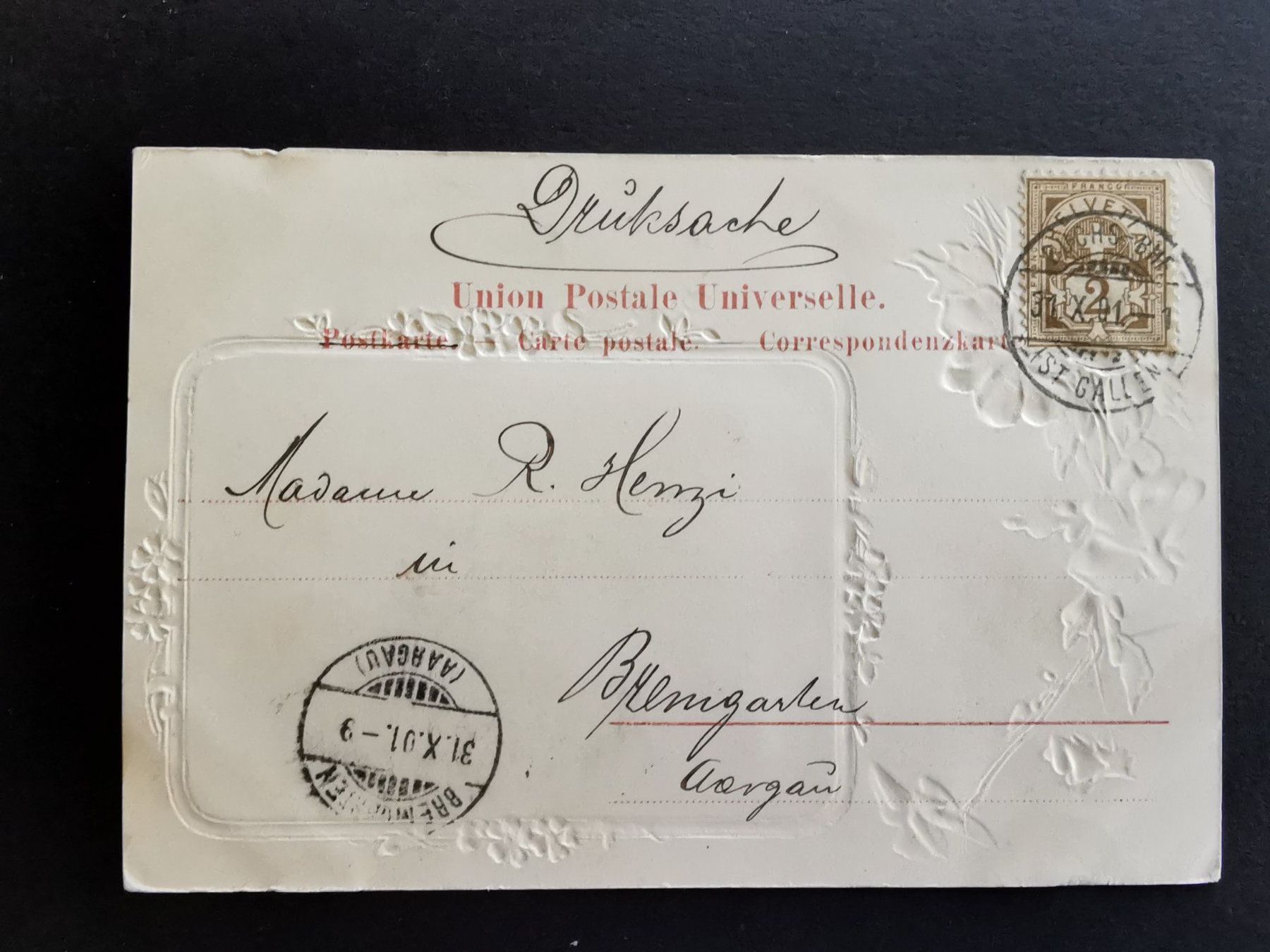 Ansichtskarten: Buchs   Rheintal   Ansichtskarte  Schloss  1901  Werdenberg – Gebraucht aus Rheineck von kat_7gld 1
