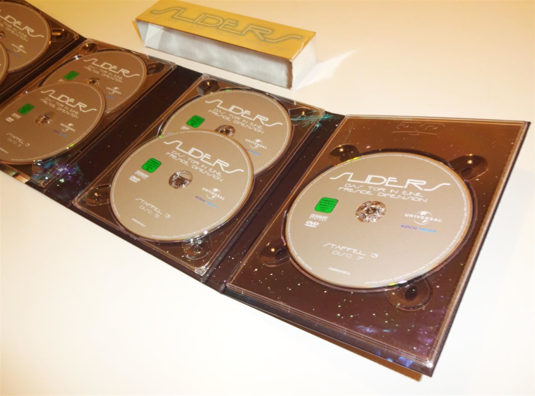 Tutti i DVDs: DVD Box  SLIDERS Staffel 3 – Usato da St. Gallen venduto da WWL 5