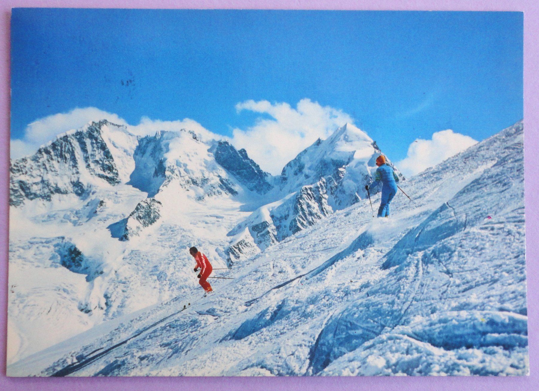 Cartoline postali: Abfahrt vom Corvatsch – Usato da Fétigny venduto da Billy2miny