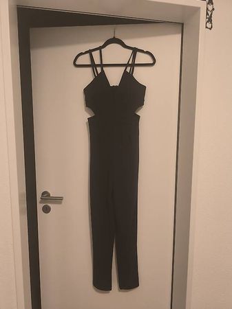 Jumpsuit festlich geschäftlich marineblau XS