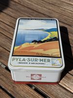 Wunderschöne Blechdose Delaunay Leveille Pyla-sur-Mer Motiv