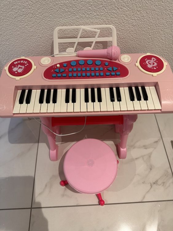 37 Tasten Kinder Keyboard Mit Mikrofon - Musikspielzeug Für Jungen & Mädchen Ab 3 Jahre