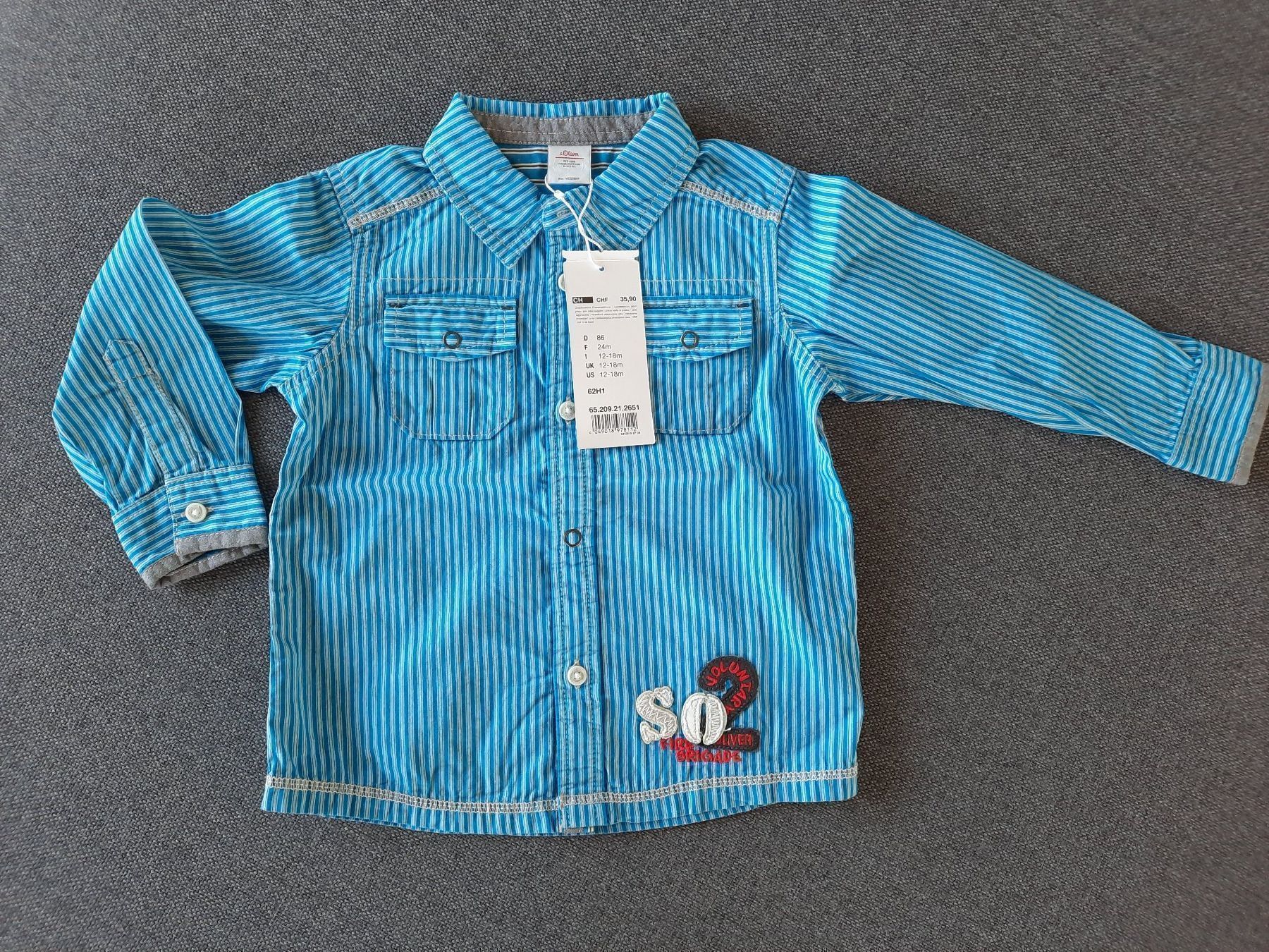 Hemden, T-Shirts & Polos: NEU - Hemd S.Oliver - Gr. 86 - NEU – Neu und originalverpackt aus Altnau von willpower71