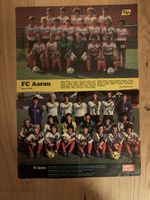 FC Aarau 2 Mannschaftsbilder mit 14 bzw 5 Autogrammen 80er