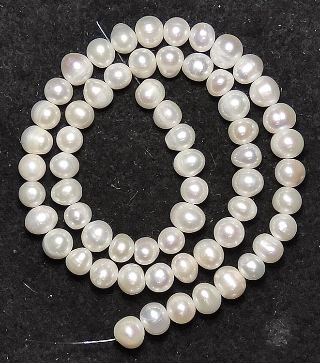 Expo International Süßwasserperlen – Naturfarben, 6–7 Mm, 20,3 Cm Strang Für Basteln & Schmuck