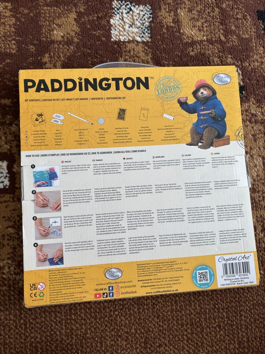 Giocattoli: Paddington crystal art Canvas – Nuovo e nell'imballaggio originale da Confignon venduto da Second_Hand_Ch 1