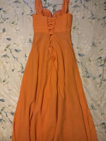 Robe longue orange taille 44 (XL) - événement particulier