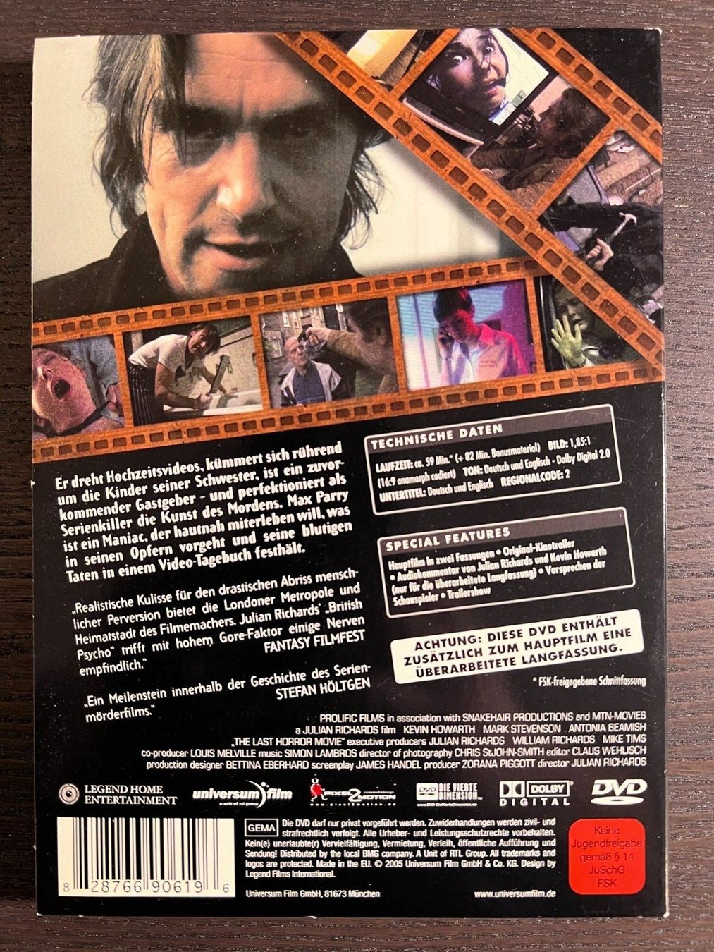 Tutti i DVDs: The Last Horror Movie – Usato da Zürich venduto da FilmFreunde 1