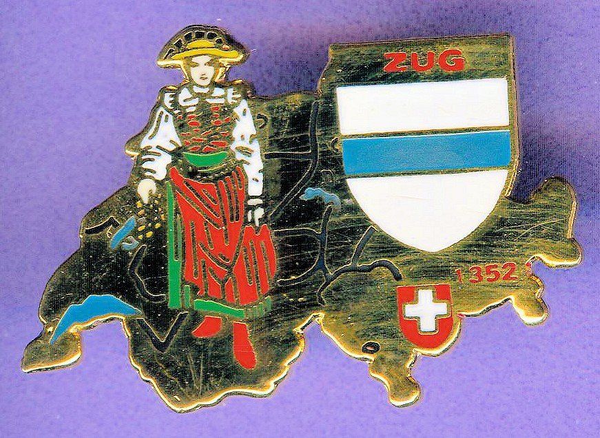 Placchette & Badge: Wappen & Trachten   ZUG – Usato da Winterthur venduto da Sammleroase