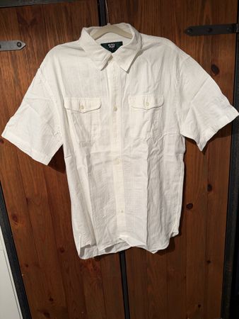Sommerhemd Black Bear, weiss, Grösse L, Top Zustand!