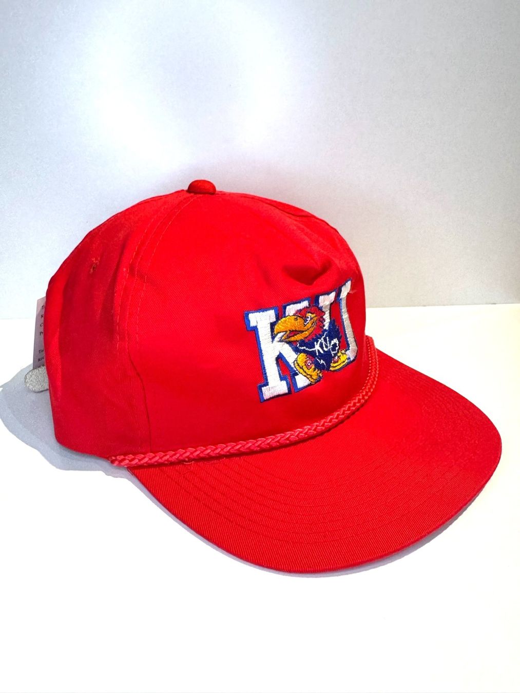 Hüte, Mützen & Caps: VINTAGE 90s KANSAS UNIVERSITY JAYHAWKS STRAPBACK CAP HAT – Gebraucht aus Cortaillod von Stay_Alive_vtg_CAP 1